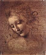 Leonardo Da Vinci The Virgin and Child with St Anne (detail)  f oil